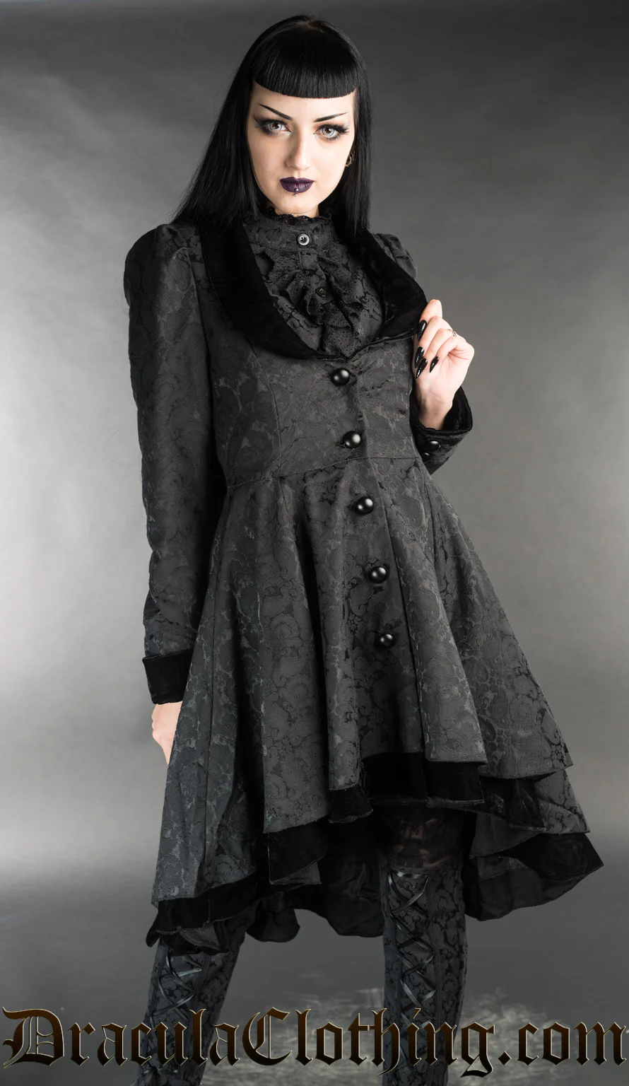 Brocade Victorian Coat - Image 3