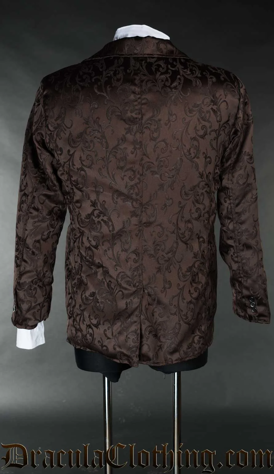 Brown Brocade Suit Jacket - Image 2