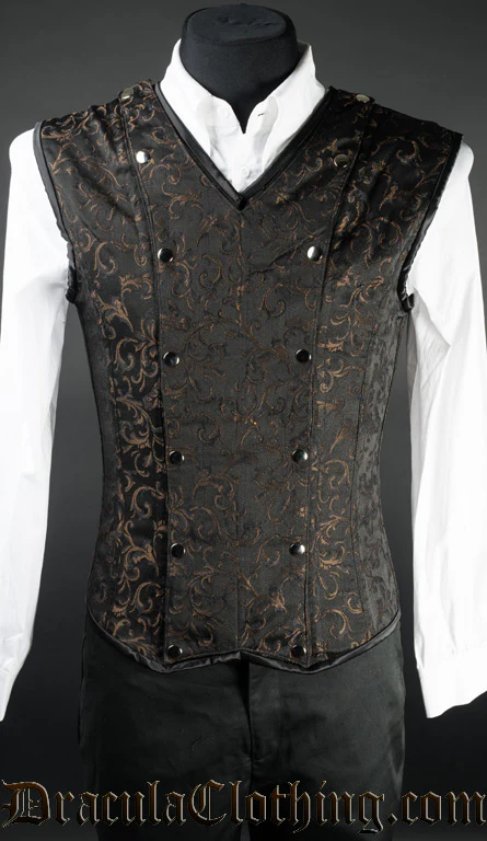 Brown Brocade V-Shaper - Image 2