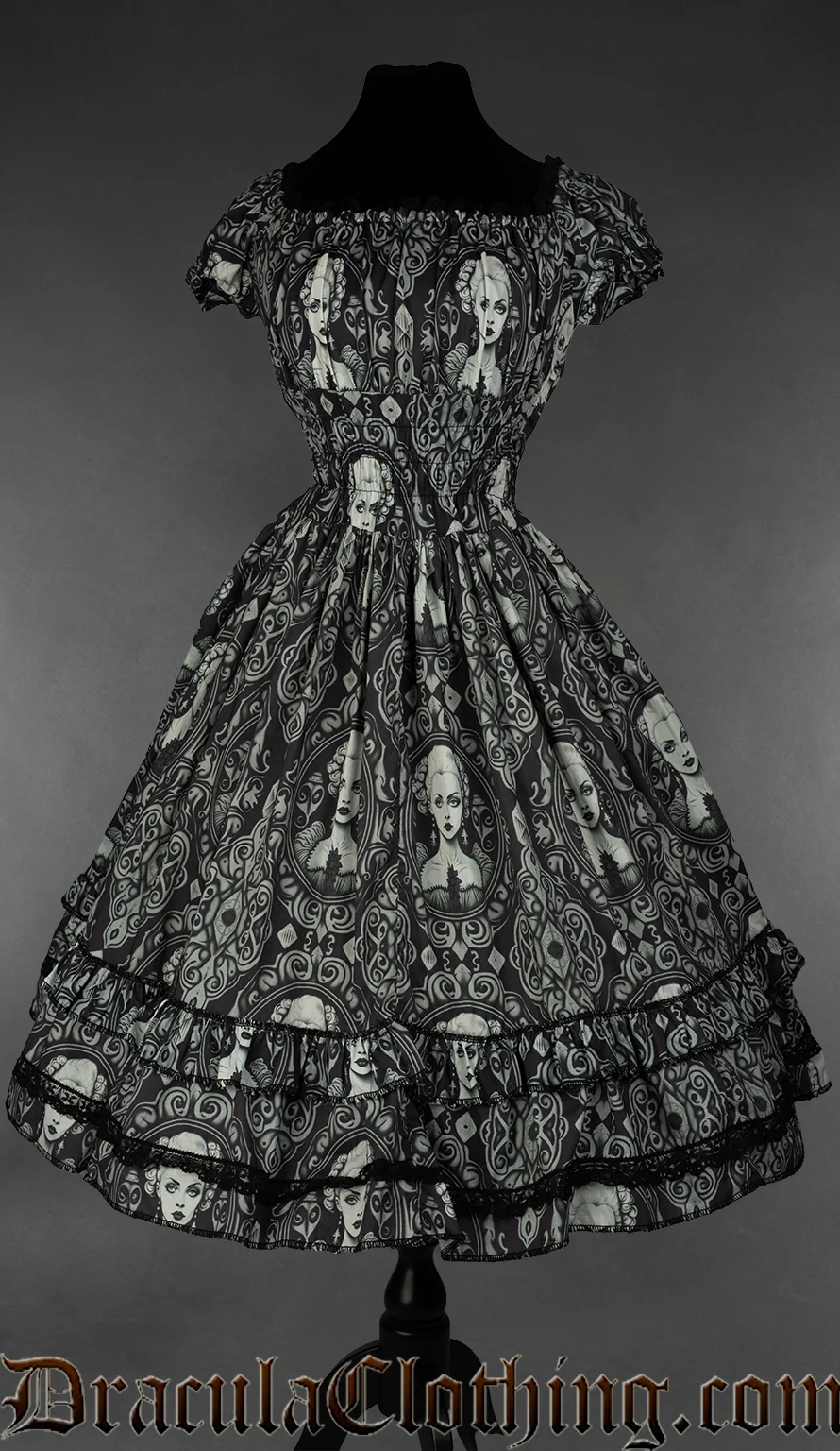 Cameo Gothabilly Dress - Image 2