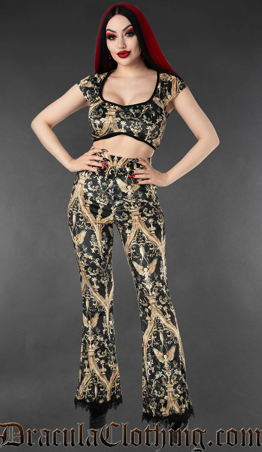 Cherub Flare Velvet Pants