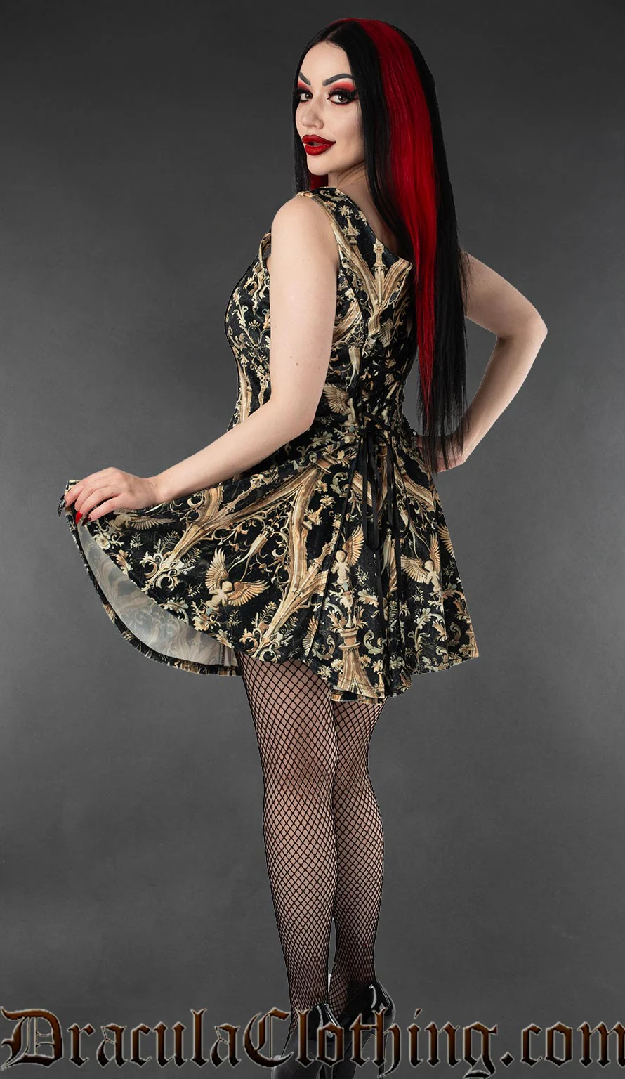 Cherub Velvet Pocket Dress - Image 3