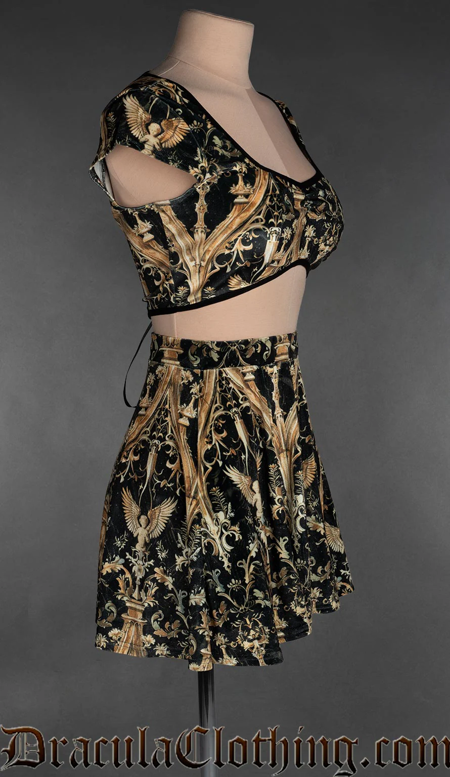 Cherub Velvet Short Skirt - Image 3