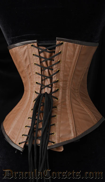 Classic Leather Steampunk Clasp Corset - Image 2