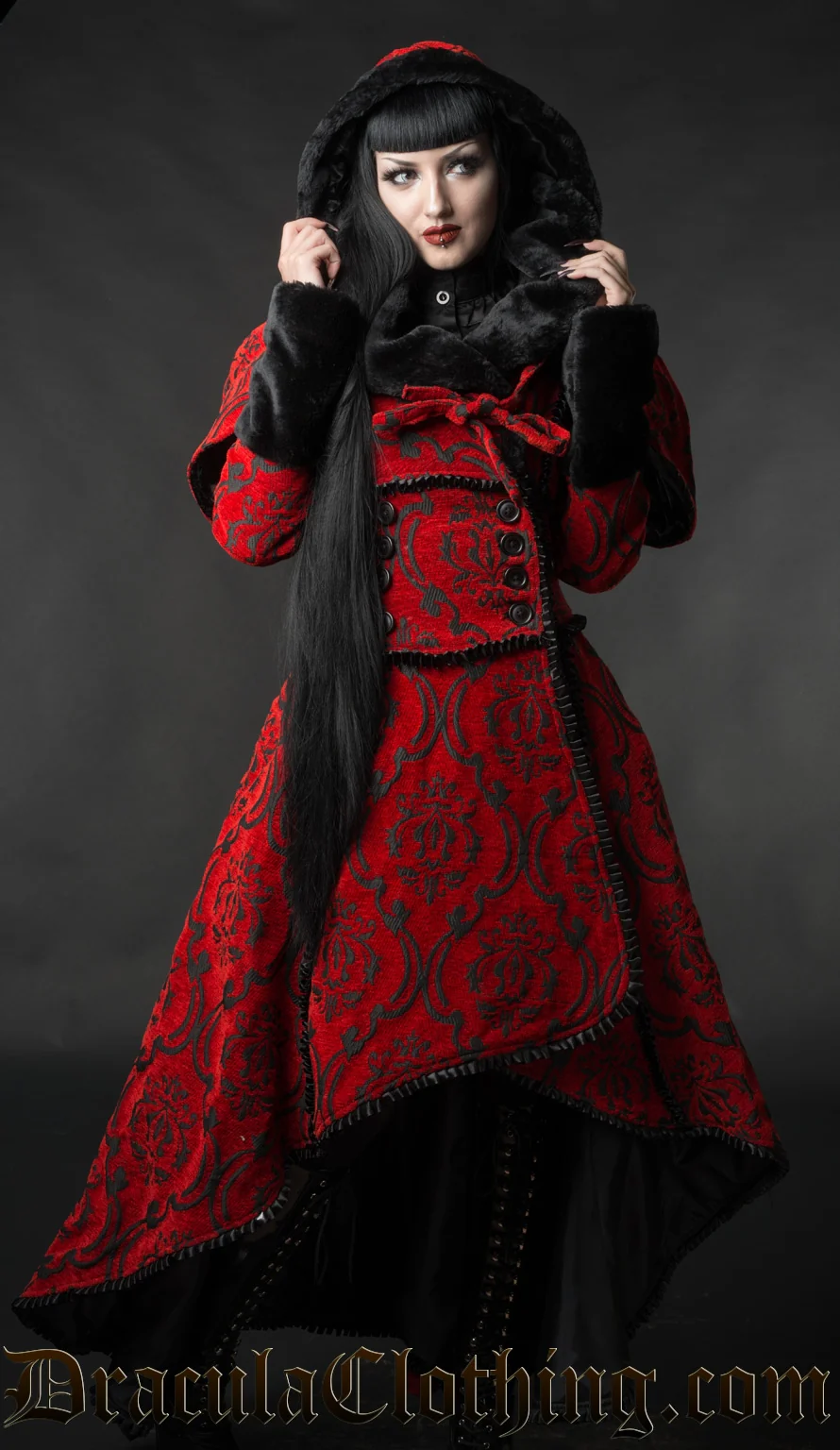 Crimson Evil Queen Coat - Image 4