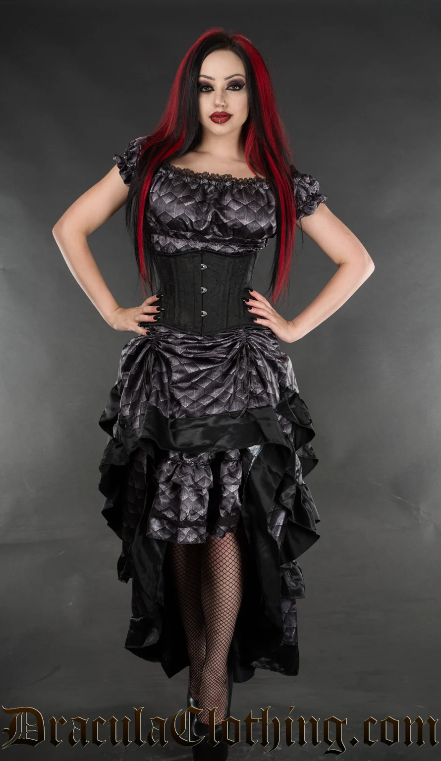 Dragon Scale Gothabilly Dress - Image 3