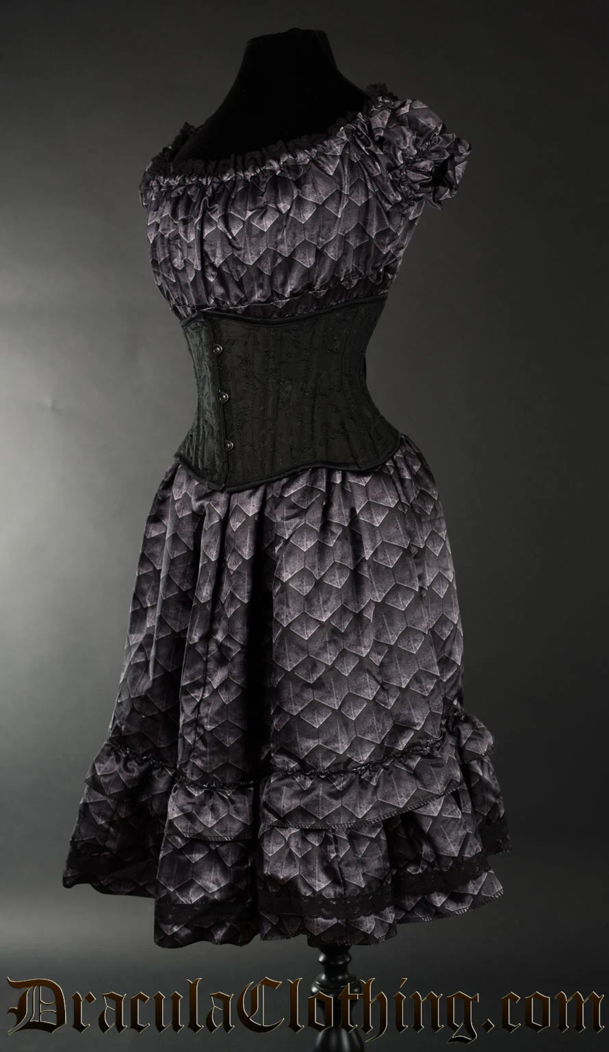 Dragon Scale Gothabilly Dress - Image 5