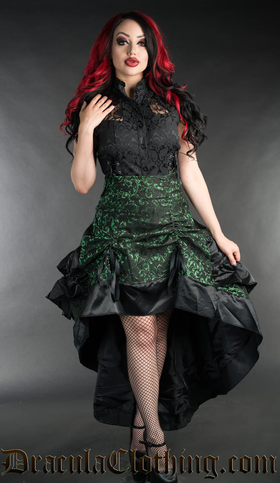 Emerald Layer Bustle Skirt - Image 3