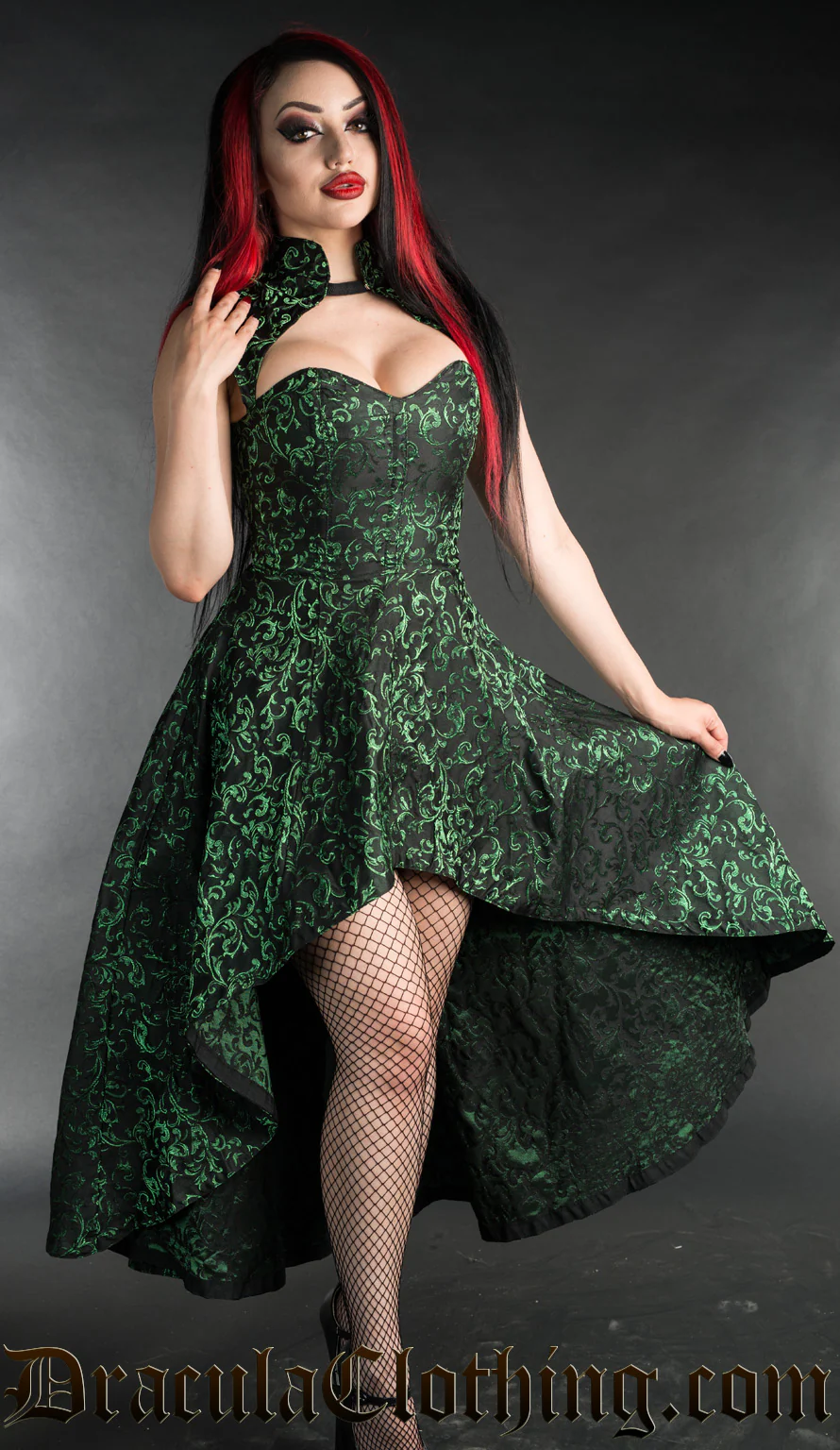 Emerald Steel Choker Dress - Image 2