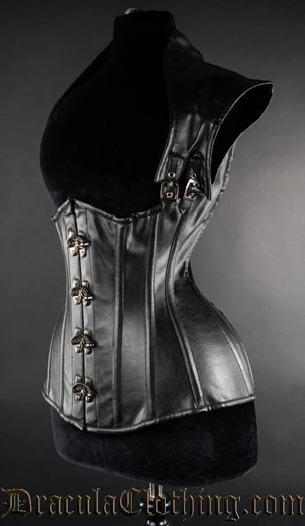 Faux Leather Apocalyptic Clasp Corset - Image 2