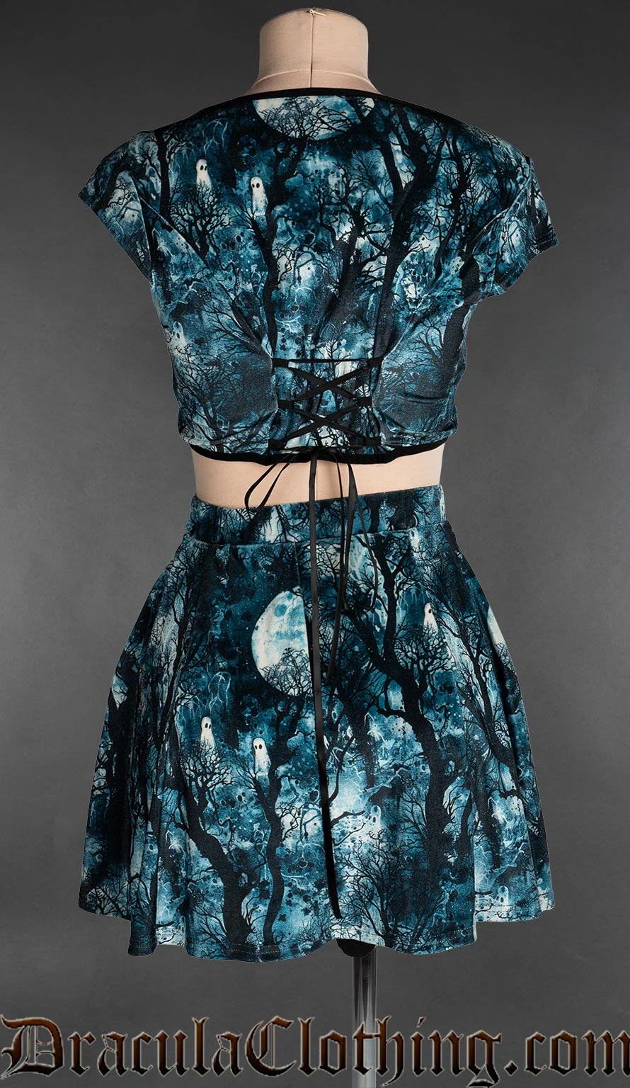 Full Moon Velvet Crop Top - Image 3