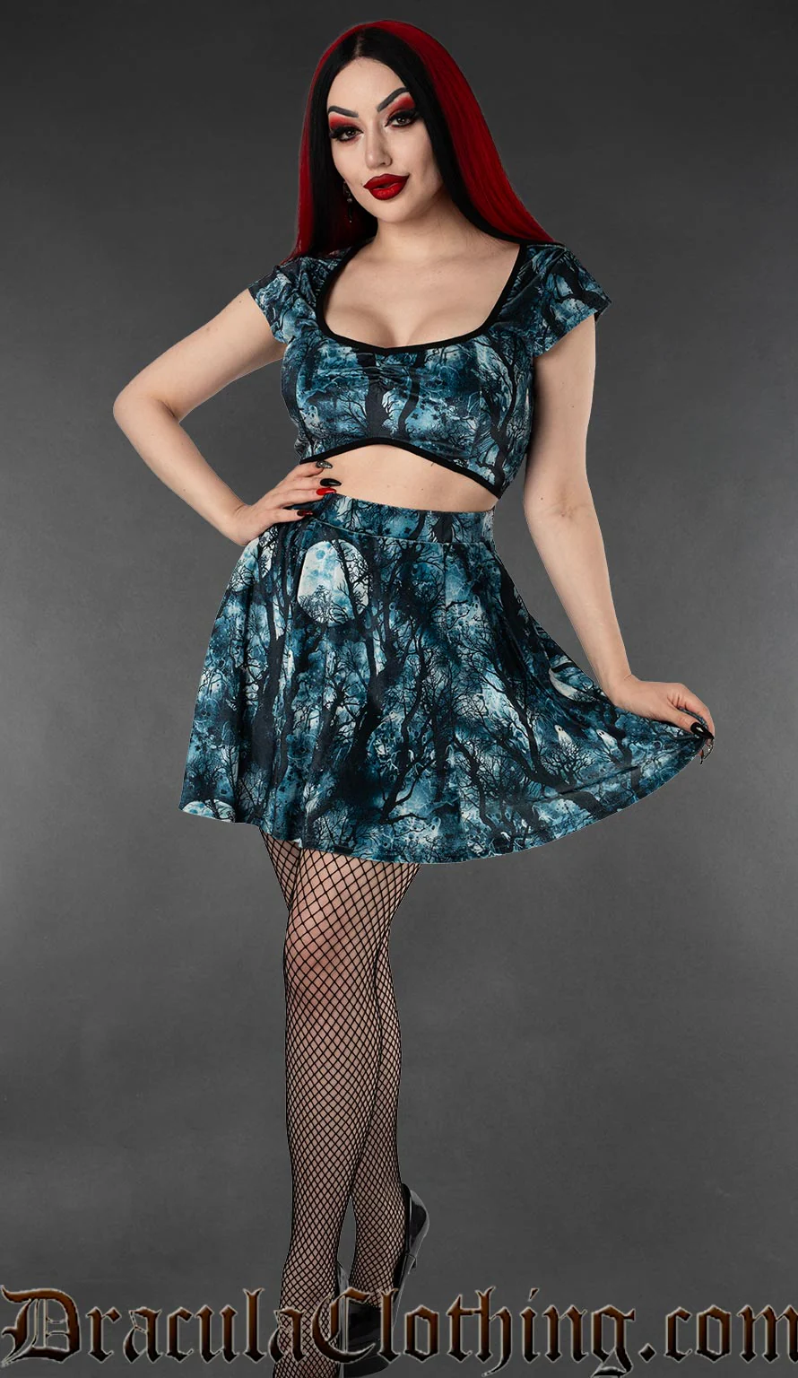 Full Moon Velvet Crop Top - Image 4
