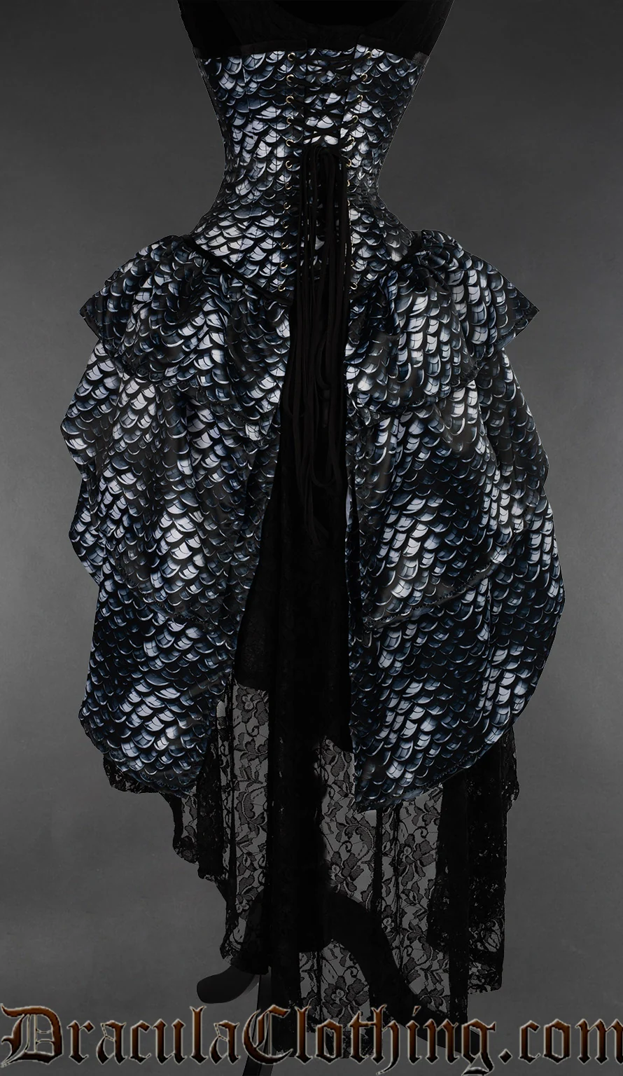 Glass Dragon Scale Bustle Corset - Image 3