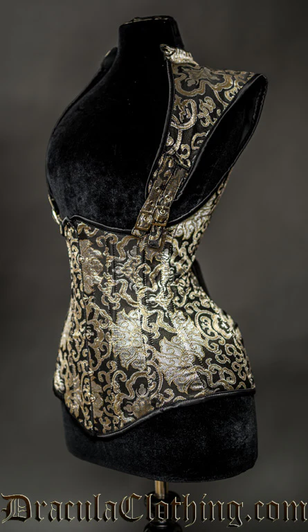 Gold Brocade Apocalyptic Corset - Image 2