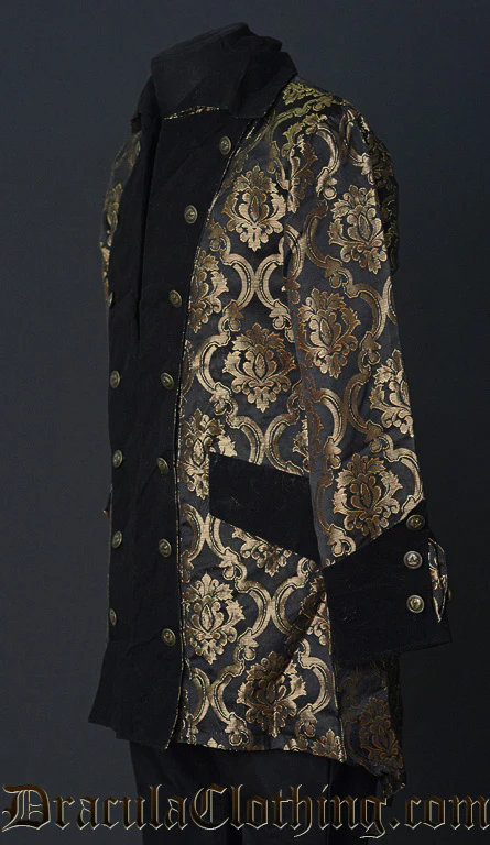 Gold Brocade Pirate Jacket - Image 2