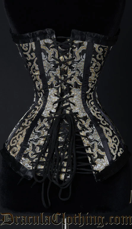Gold Brocade Romantic Clasp Overbust - Image 5