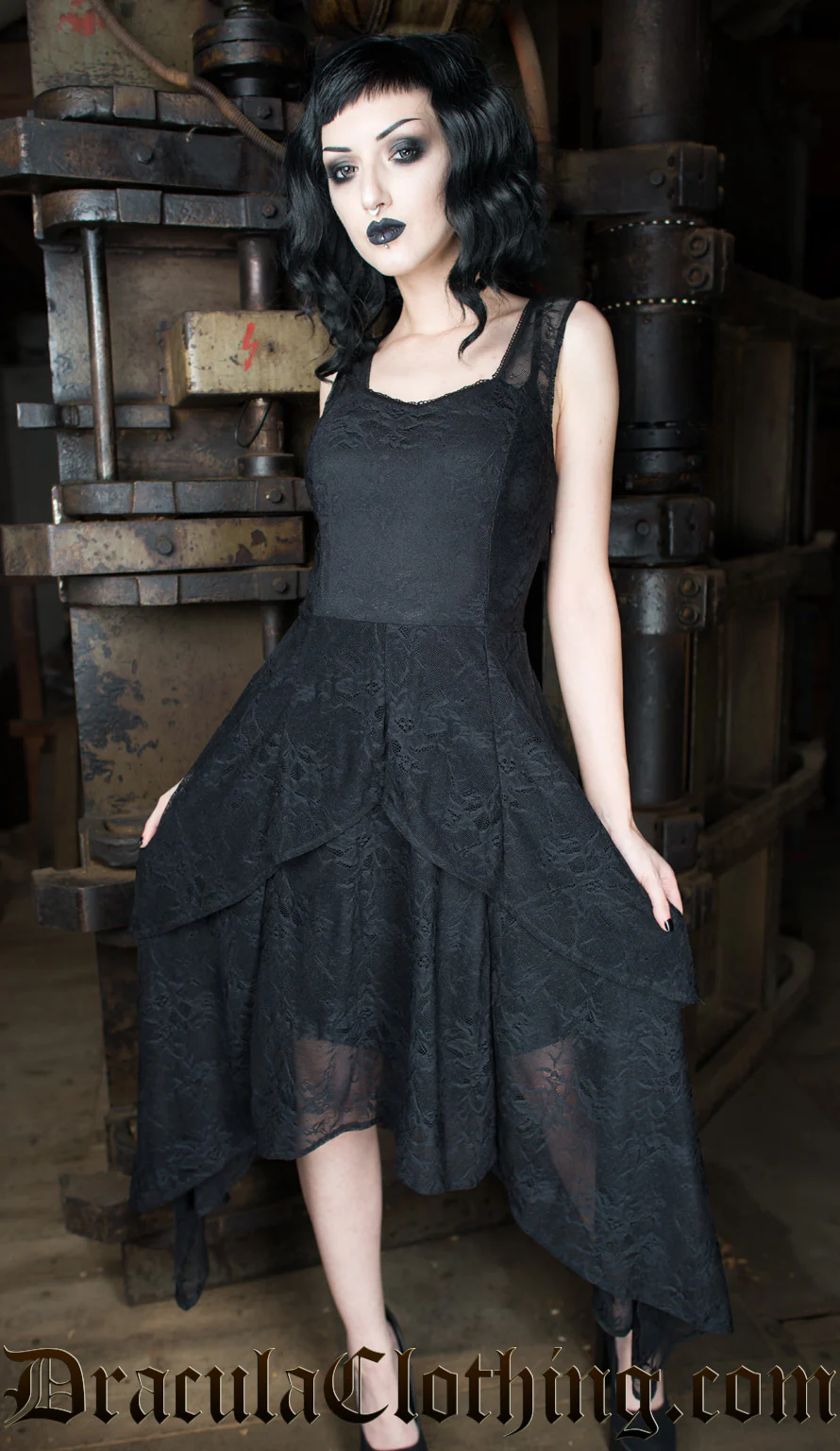 Goth Lace Dress - Image 3
