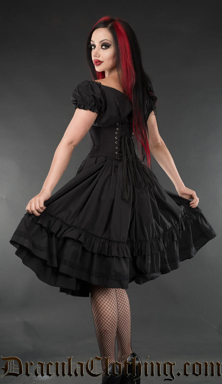 Black Gothabilly Dress - Image 2