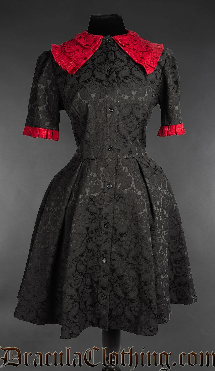 Gothic Short Sleeved Shirtdress - Image 2