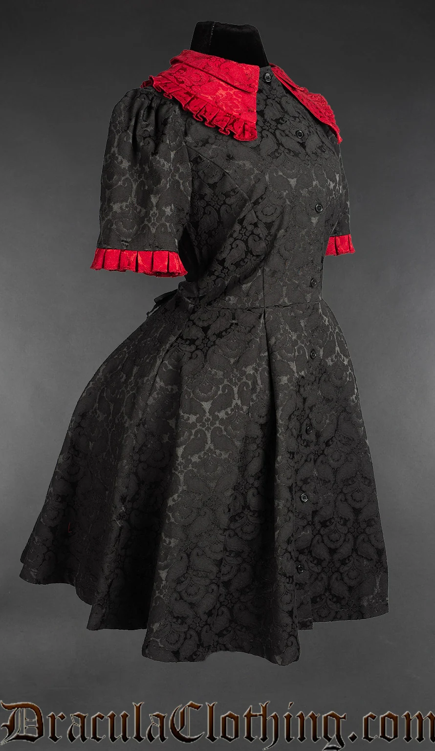 Gothic Short Sleeved Shirtdress - Image 3