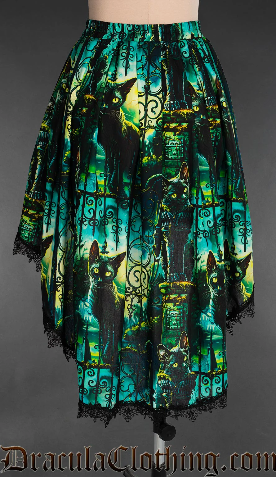 Graveyard Cats High Low Skirt - Image 3