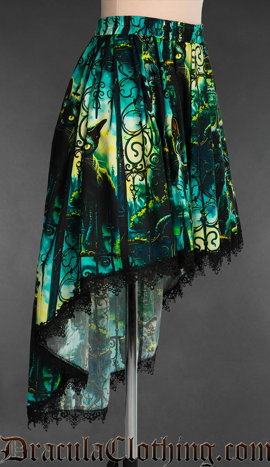 Graveyard Cats High Low Skirt - Image 4