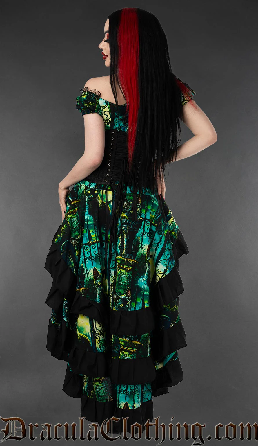 Graveyard Cats Layer Bustle Skirt - Image 3