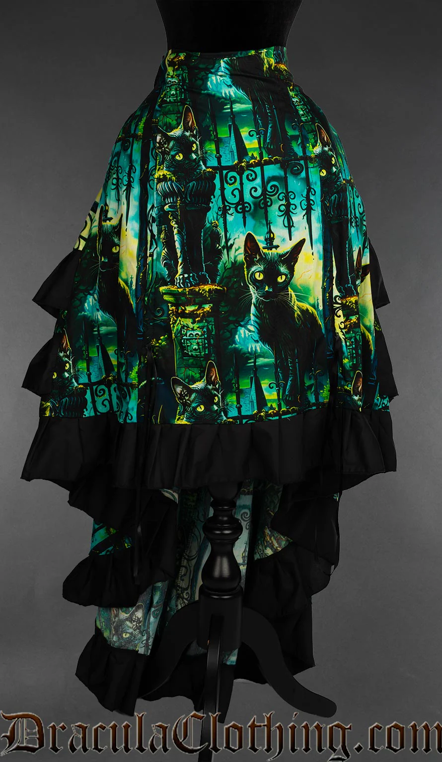 Graveyard Cats Layer Bustle Skirt - Image 6