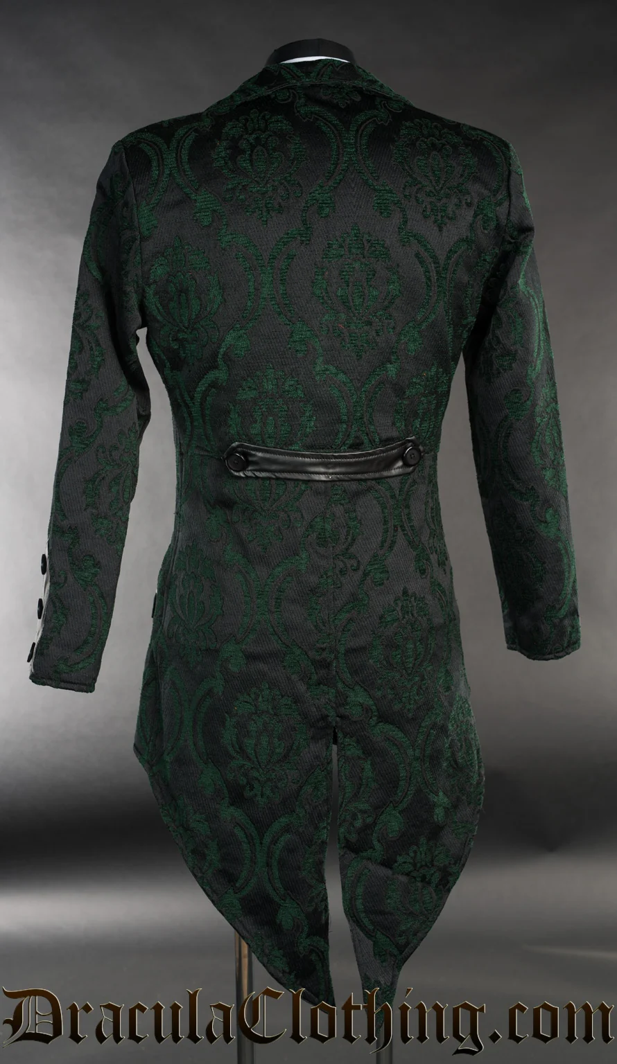 Green Brocade Tailcoat - Image 5