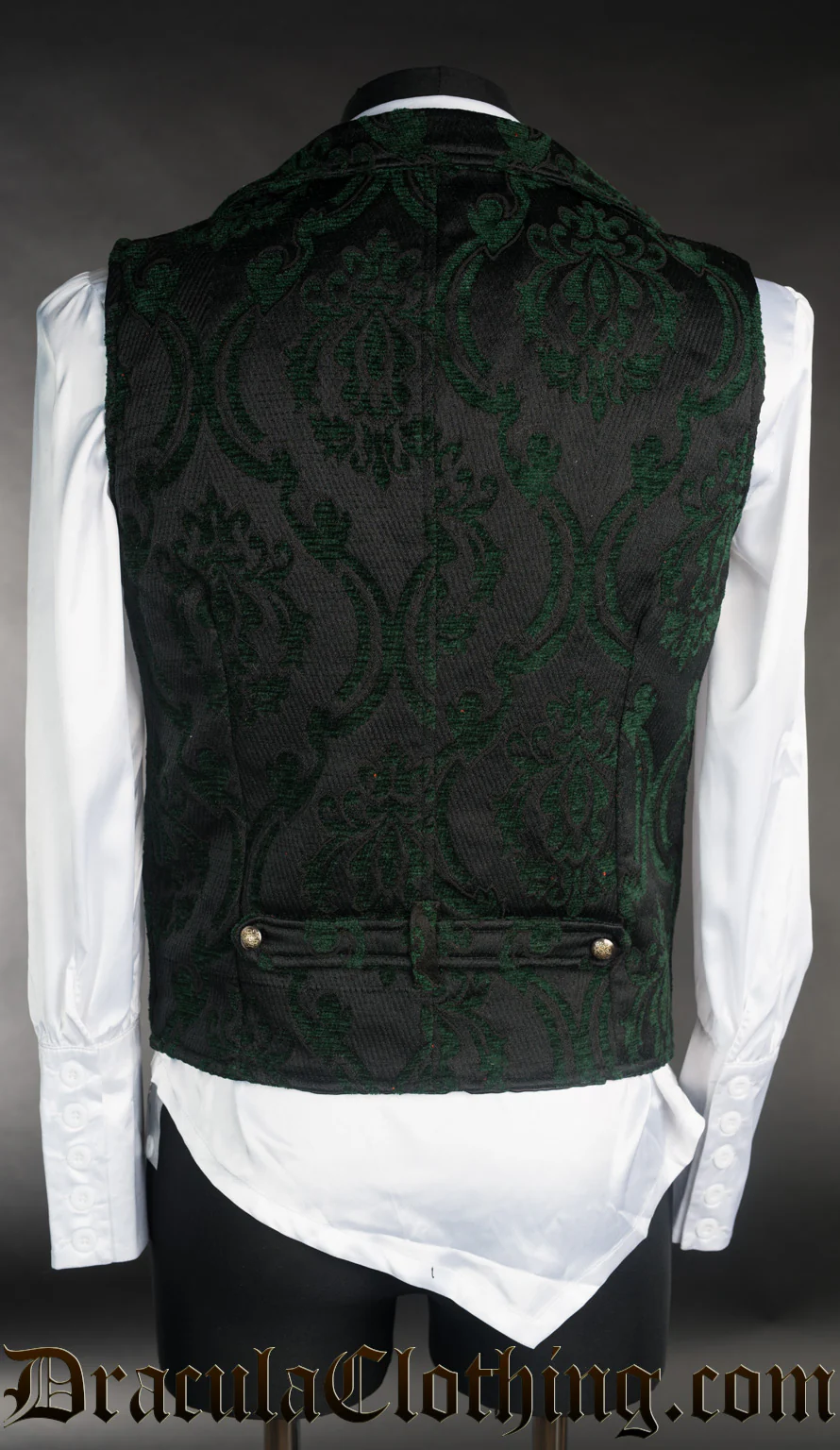 Green Brocade Waistcoat - Image 5
