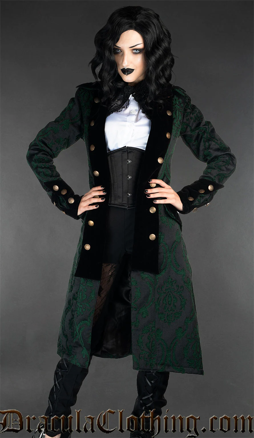 Green Pirate Princess Coat - Image 3