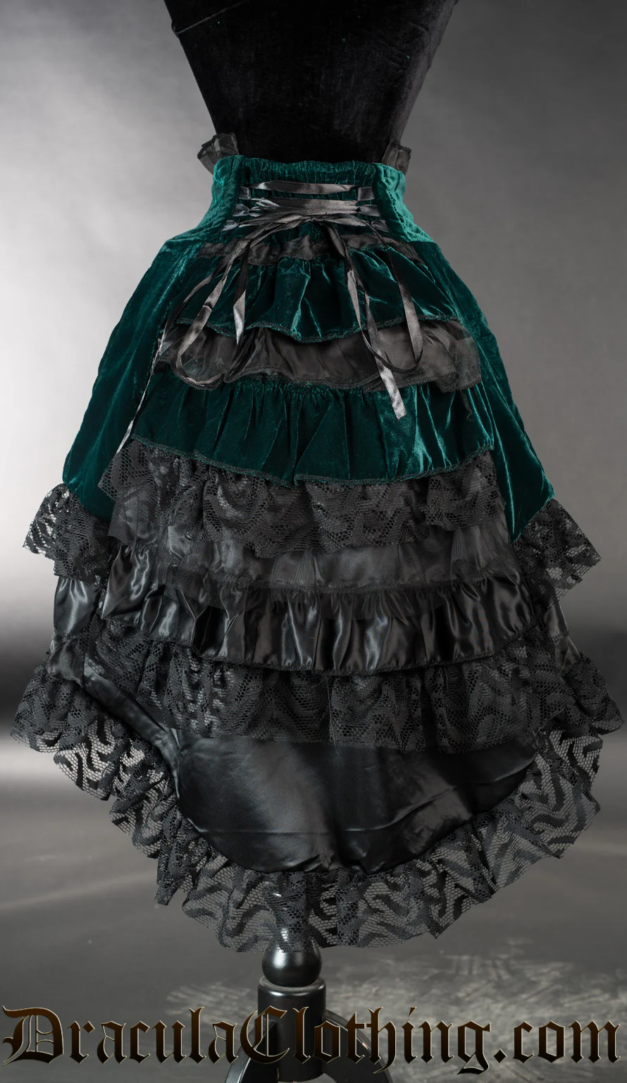 Green Velvet EGL Skirt - Image 3