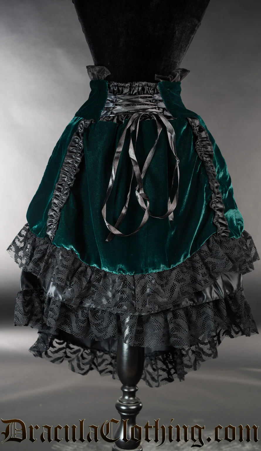 Green Velvet EGL Skirt - Image 4