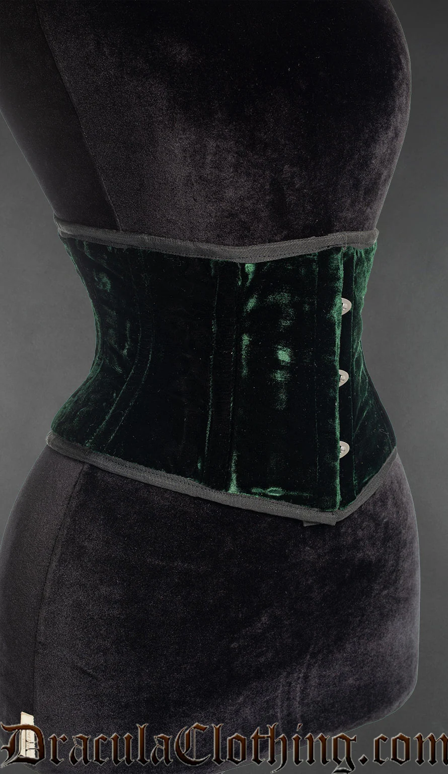 Green Velvet Waist Cincher - Image 2