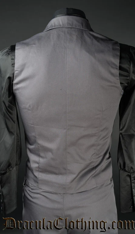 Grey Dracula Waistcoat - Image 2