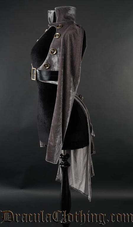 Grey Openbust Tailcoat - Image 3