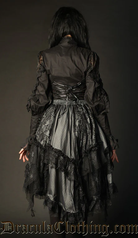 Grey Ruffle Skirt - Image 3