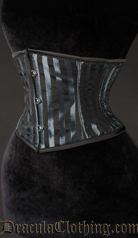 Grey Striped Waist Cincher - Image 2