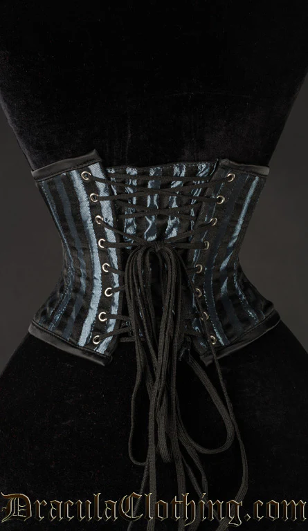 Grey Striped Waist Cincher - Image 3