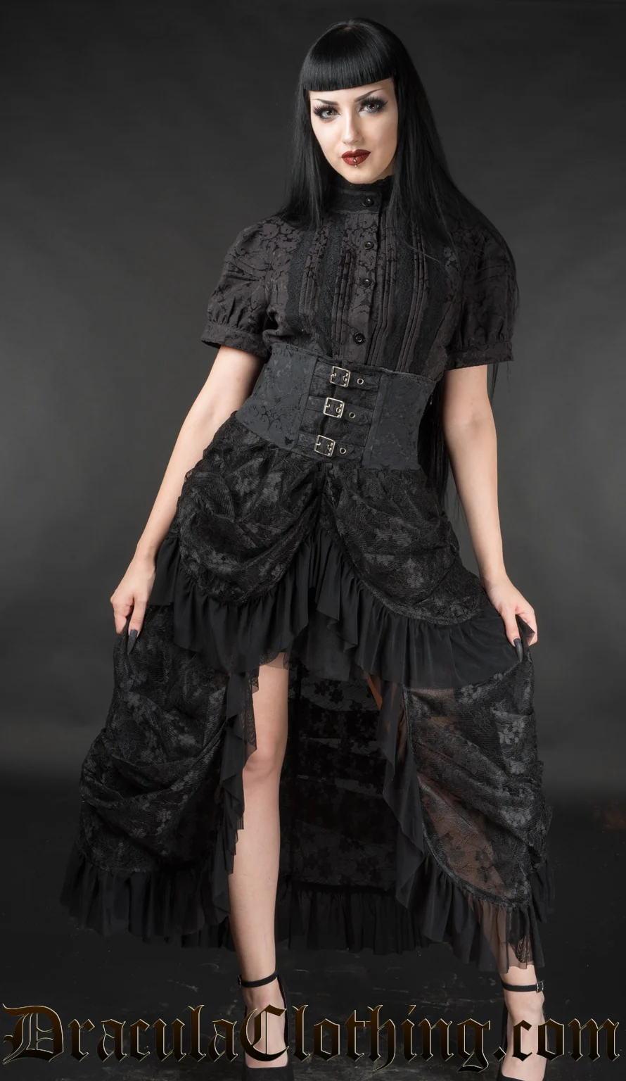 High Waist Bustle Skirt - Image 2