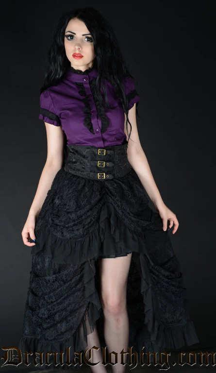 High Waist Bustle Skirt - Image 5