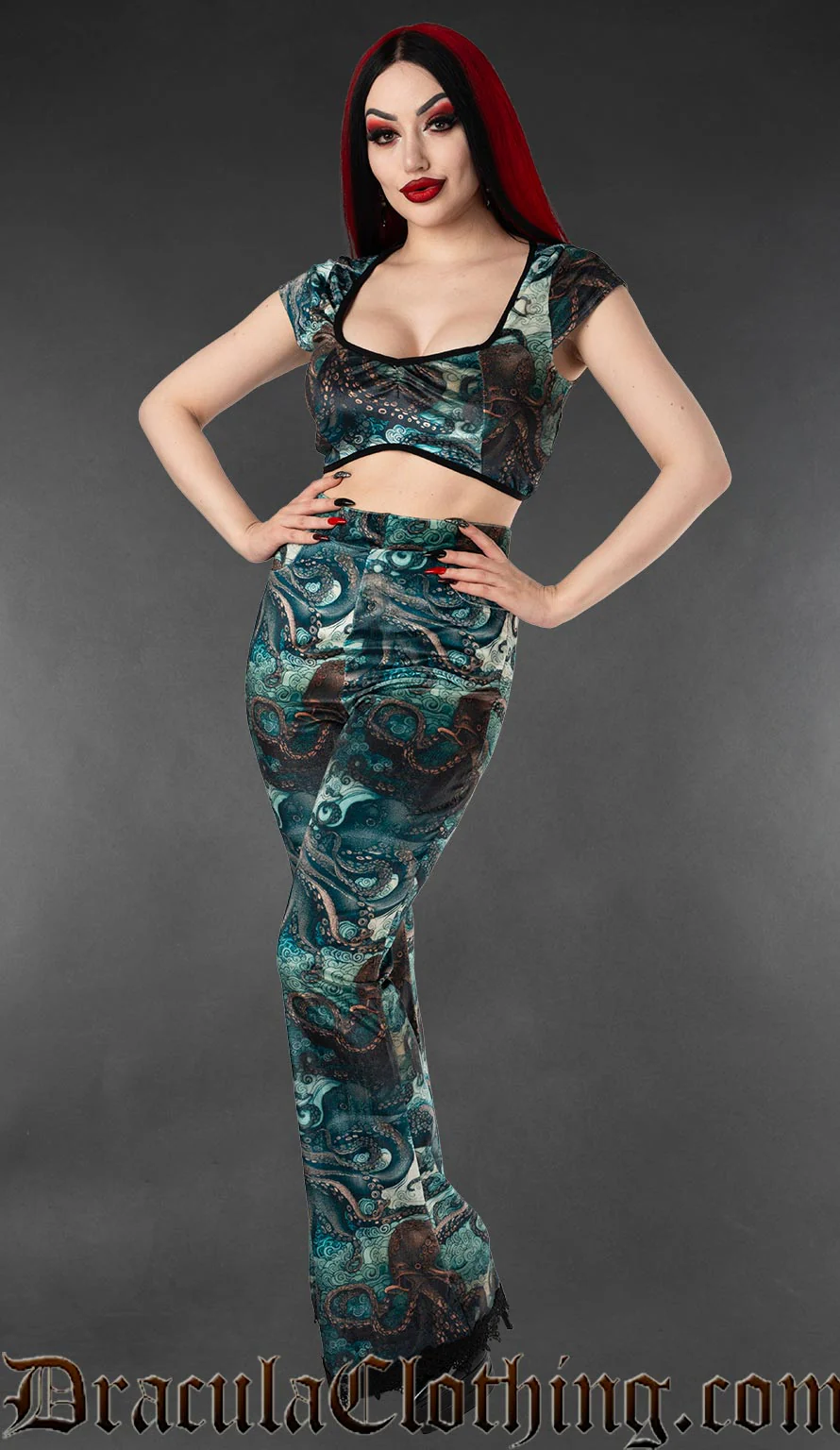 Kraken Flare Velvet Pants