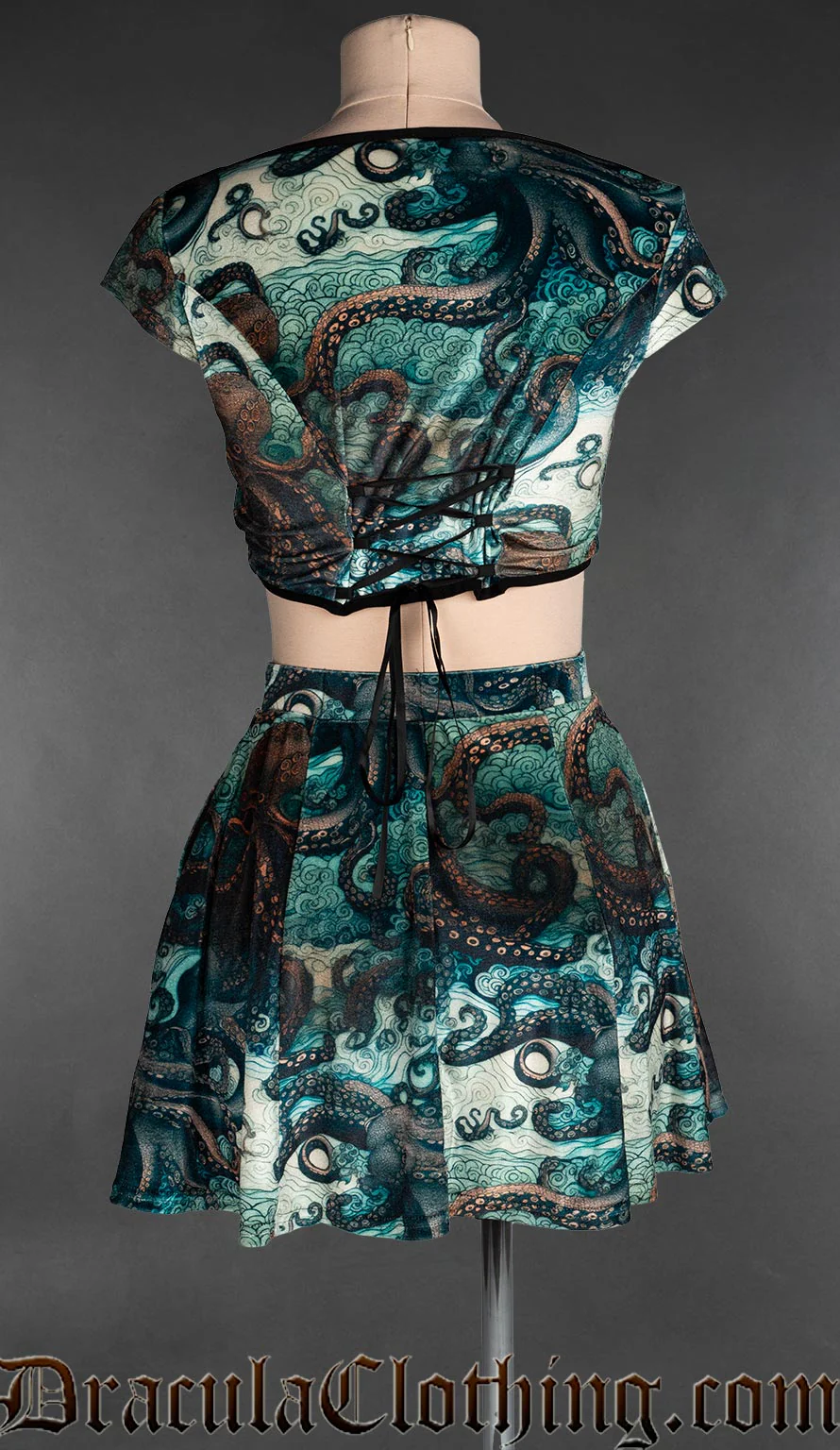 Kraken Velvet Short Skirt - Image 4
