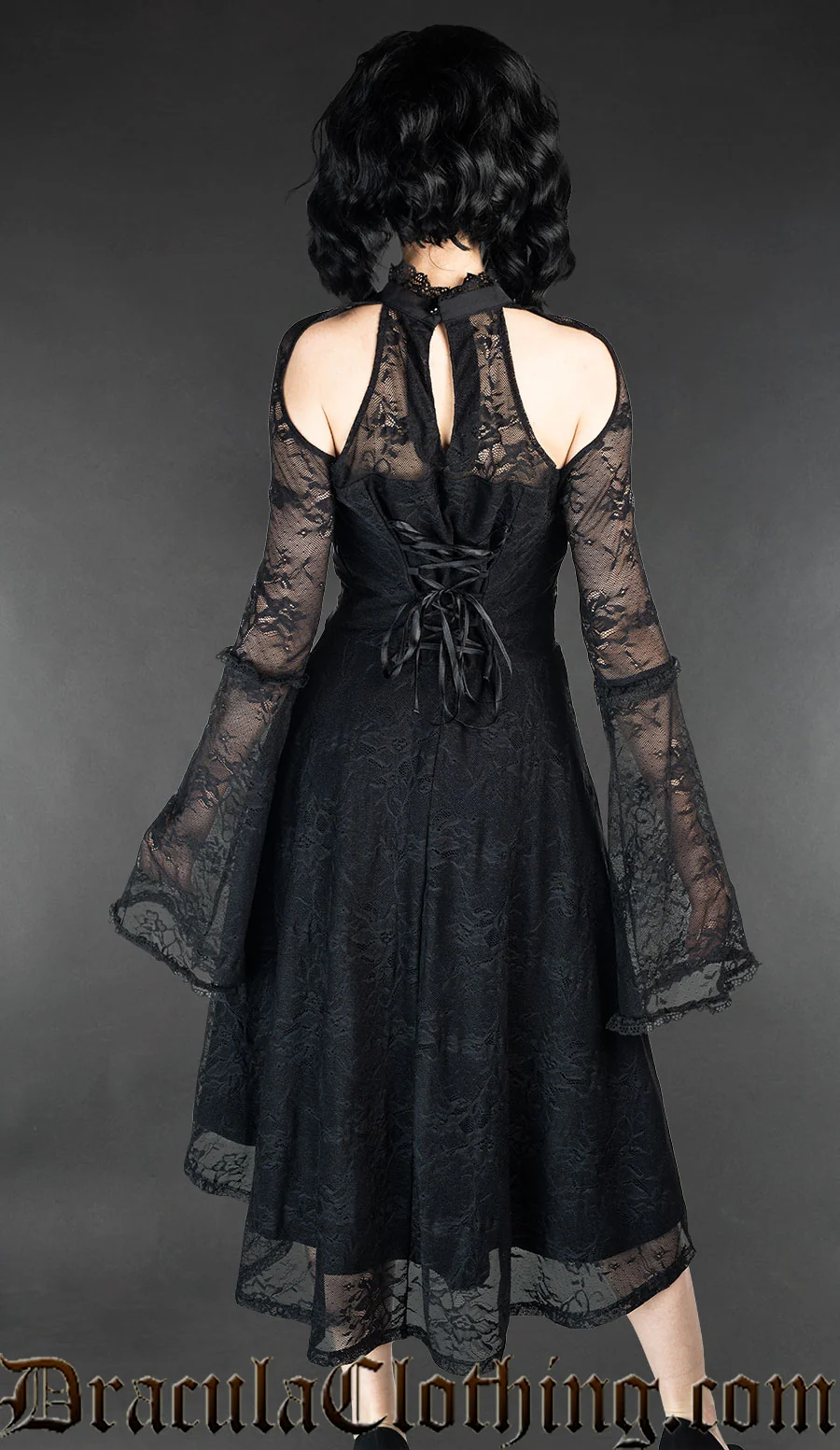 Lace Shoulder Dress - Image 2