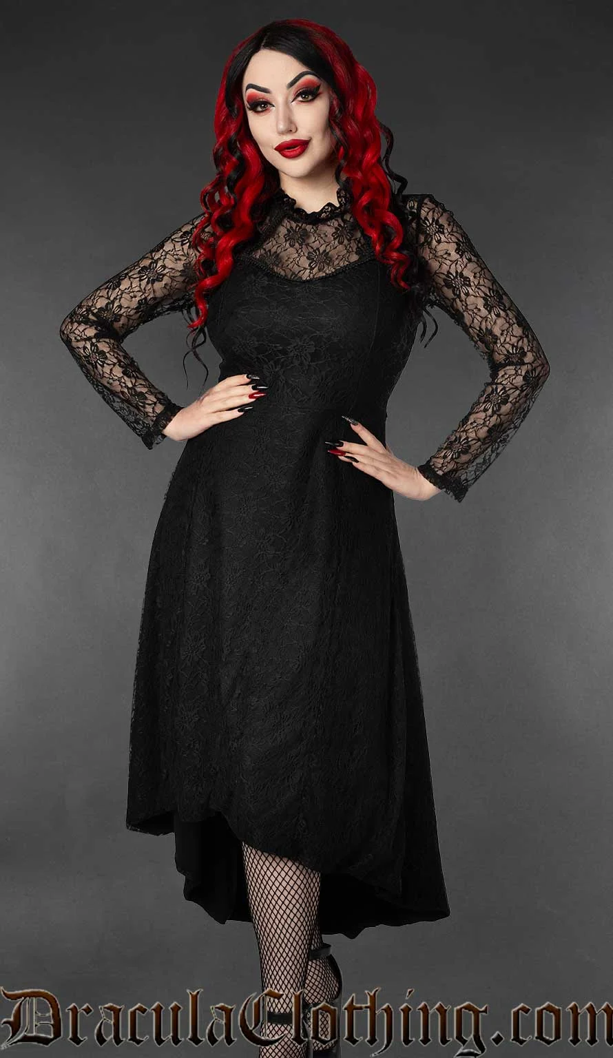 Lace Victorian Maxi Dress - Image 2