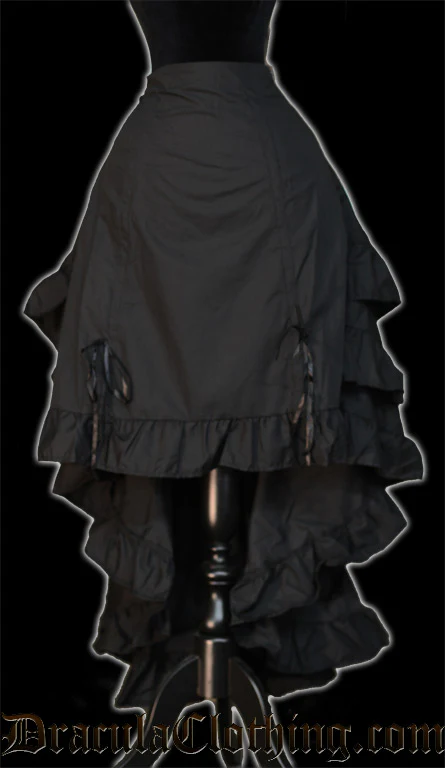 Black Layer Bustle Skirt - Image 3