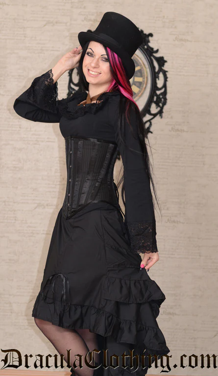 Black Layer Bustle Skirt - Image 4