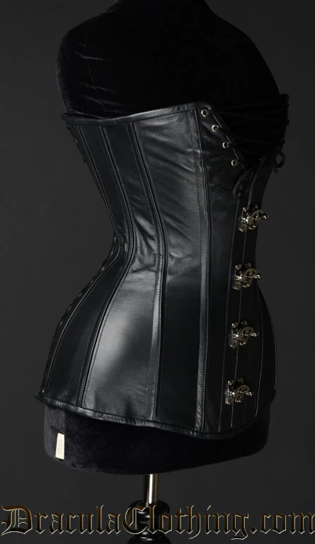 Leather Cleavage Clasp Corset - Image 5