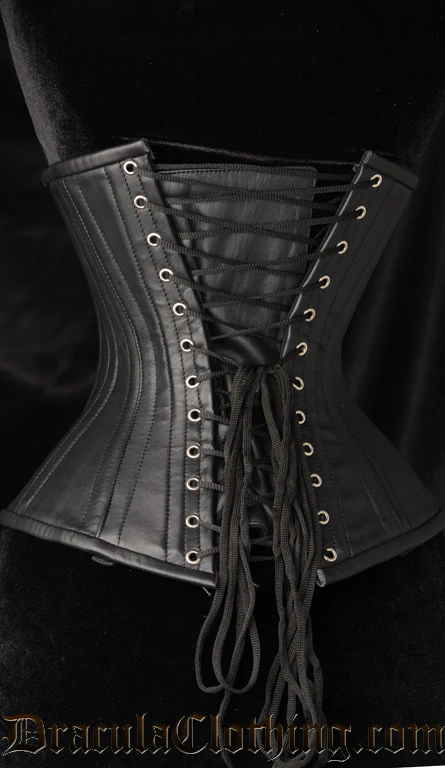 Leather Longline Clasp Corset - Image 2