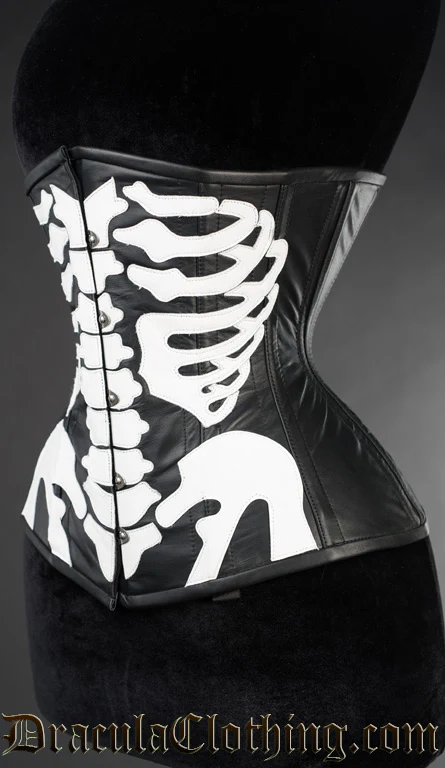 Leather Skeleton Underbust Corset - Image 5